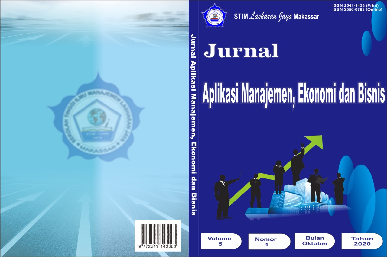 Jurnal Aplikasi Manajemen, Ekonomi dan Bisnis